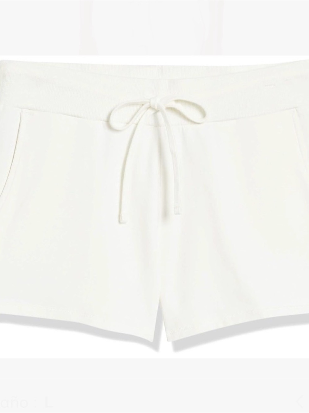 Everyday Drawstring Athletic Shorts - White